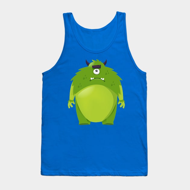 Green Monster Tank Top by Mako Design 